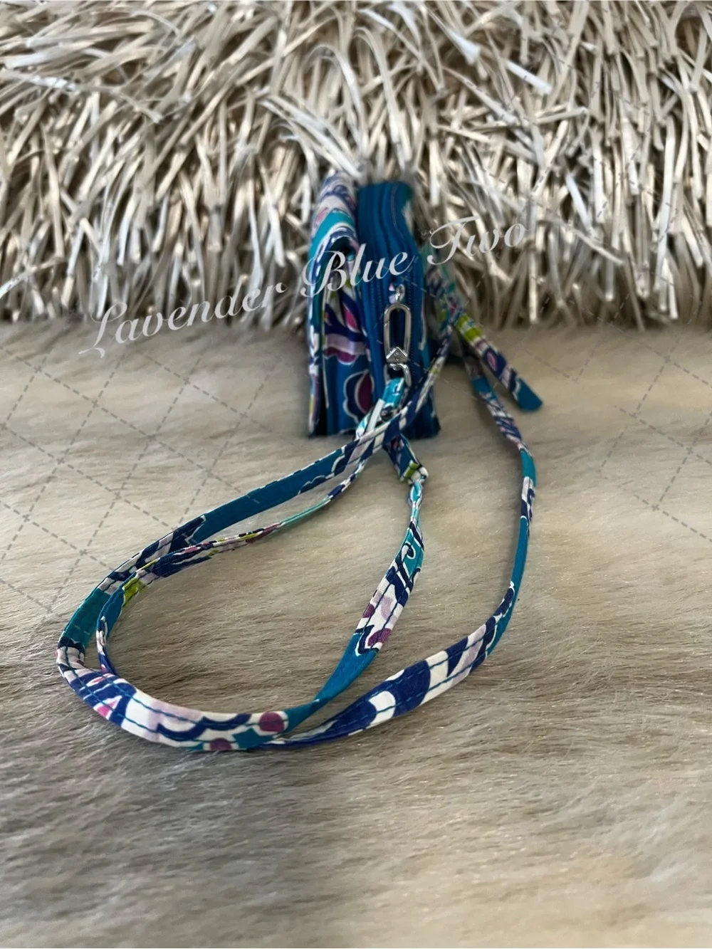 VERA BRADLEY Waikiki Paisley 3 in One Crossbody Turquoise White Beach Festival